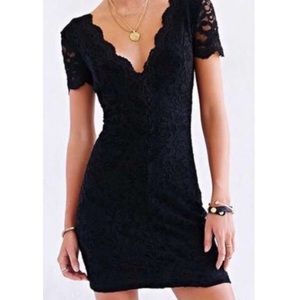 UO Kimchi Blue Black Lace Bodycon Dress NWOT
